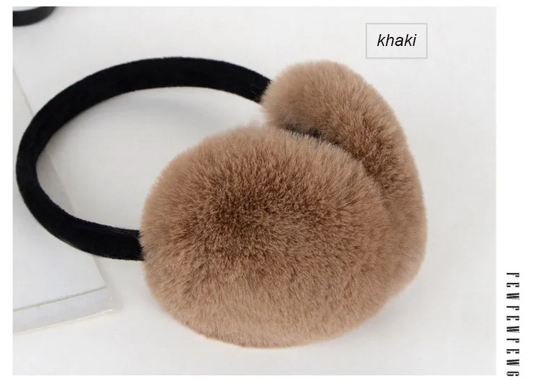 Winter Rabbit Fur Earmuff